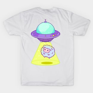 Sheep Abduction - Alien Spaceship T-Shirt